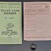 1936 ROA Silver Star Ring with Folder